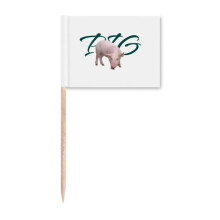 Pork Food Varieties Art Deco Fashion Toothpick Flags Marker Topper Party Decoration