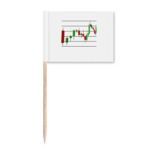 Profit Loss Line Curve Situation Toothpick Flags Marker Topper Party Decoration