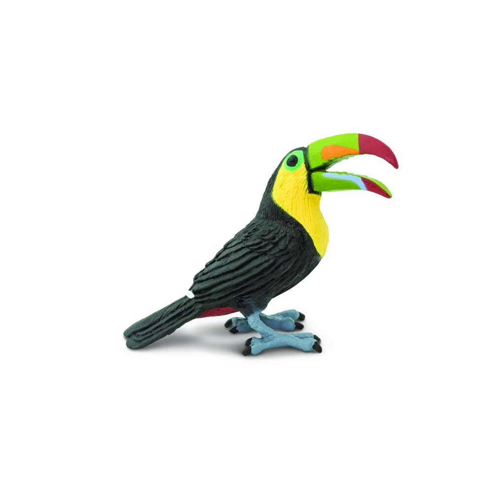 Safari Ltd. Blue & Gold Macaw Figurine - Detailed 4.5"" Plastic Model