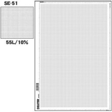 Deleter Screen Tone Jr JR-109 [Wzór punktów 55/10%] [Rozmiar arkusza 182 x 253 mm (7,16"" x 9,96"")] Dla komiksowej ilustracji graficznej Screentone