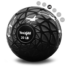 Yes4All Fitness Slam Medicine Ball 20lbs for Exercise Strength Power