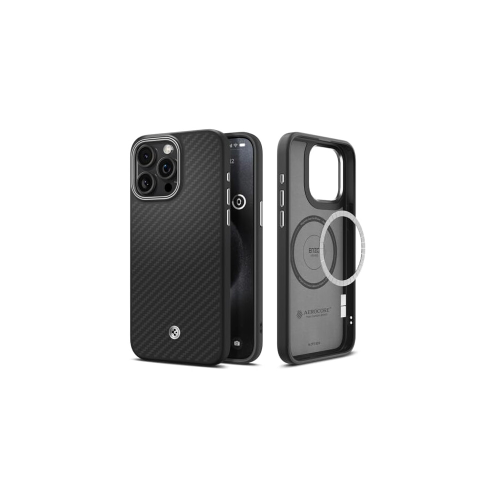 Spigen Magnetic Enzo Aramid Designed for iPhone 15 Pro Max Case  [Mili