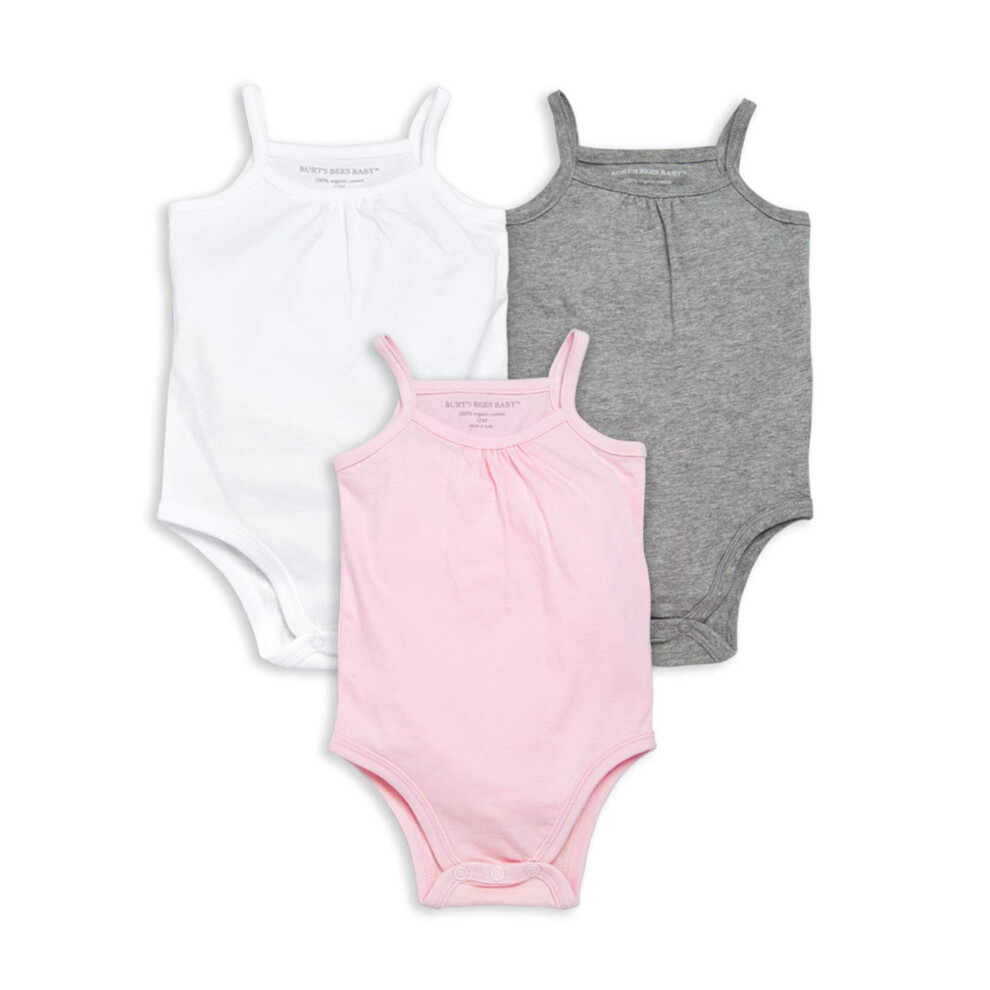 Burts Bees Baby unisex baby Bodysuits  3-pack Long  Short-sleeve One-p