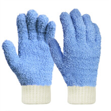 Gants de Nettoyage en Microfibre MIG4U pour Fenêtres, Meubles, Voiture, Réutilisables, Sans Peluches, 1 Paire S/M