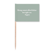 Qoutes Healing Sentences Wrong Right Face Fault Toothpick Flags Marker Topper Party Decoration