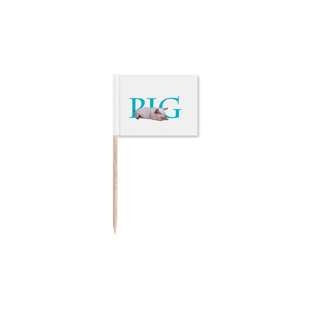 Restaurant Business Pig Food Type Toothpick Flags Marker Topper Party Decoration-image-OPC-PFKYTHJ-NEW