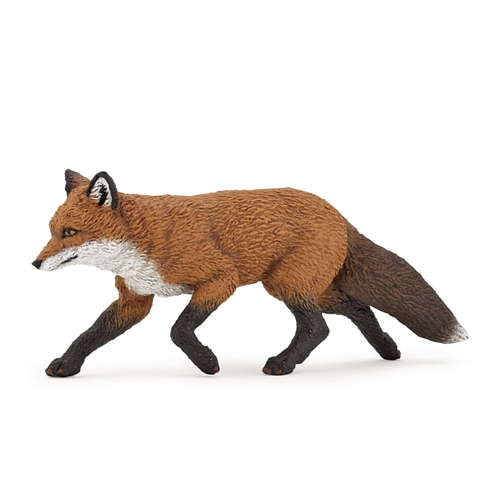 Papo -hand-painted - figurine -Wild animal kingdom - Fox -53020 -Colle