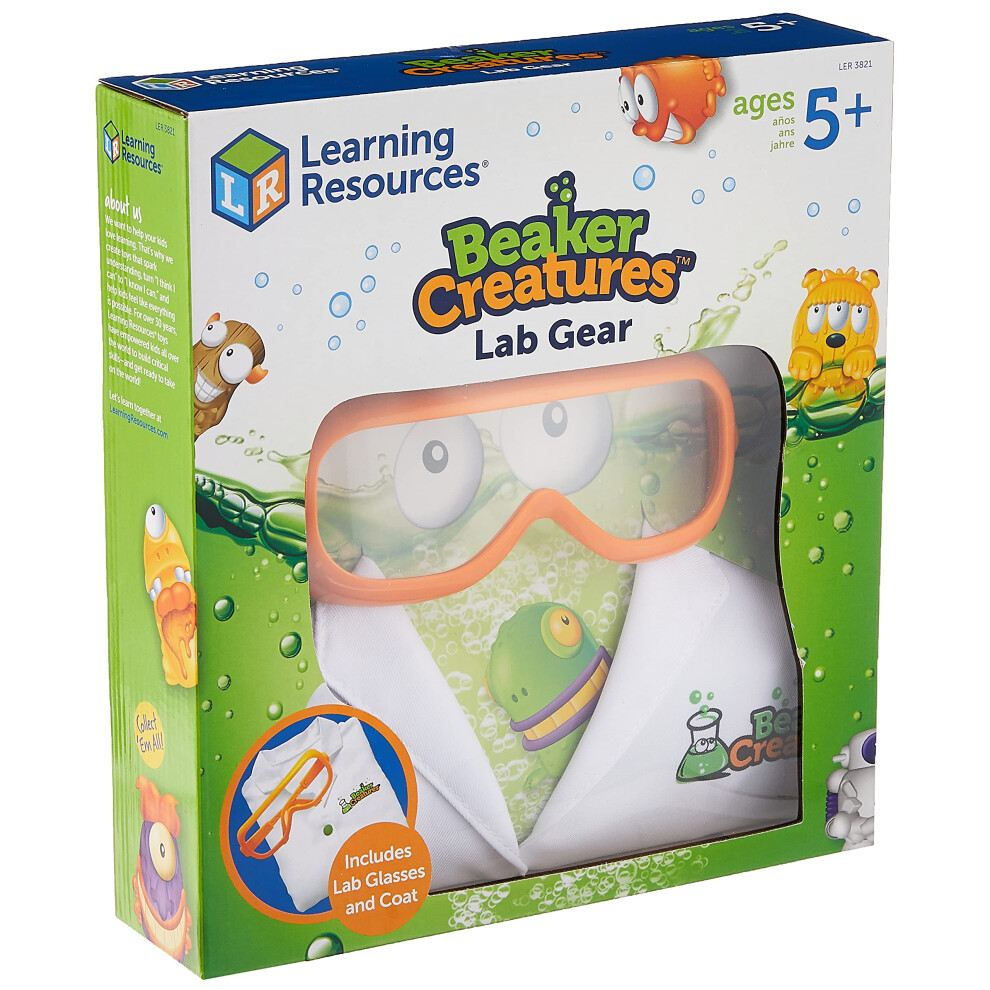 Learning Resources Beaker Creatures Lab Gear - 2 Pieces  Ages 5+ Lab C