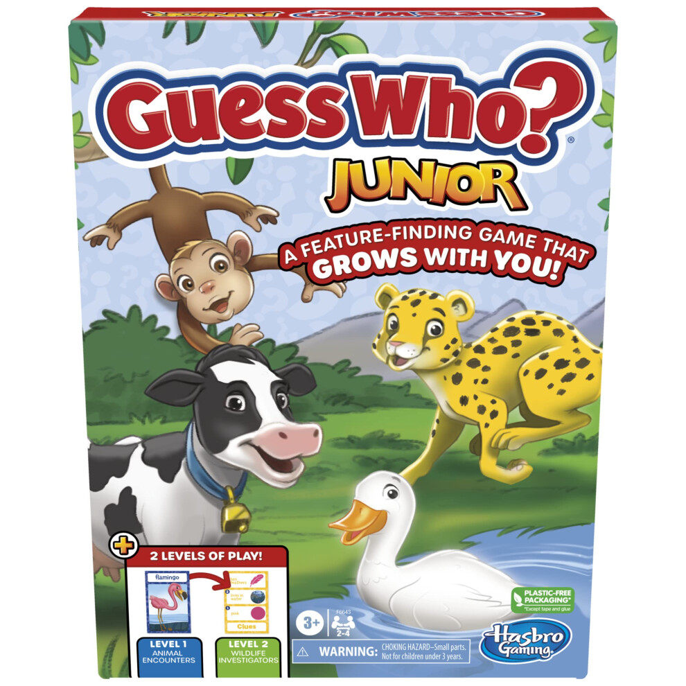 Hasbro gaming guess Who Junior Board game for Preschoolers and Kids Ag