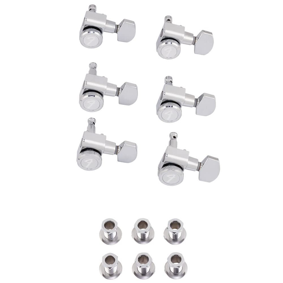 Fender Locking Tuners Stratocaster Guitar Tuners Polished Chrome Rig