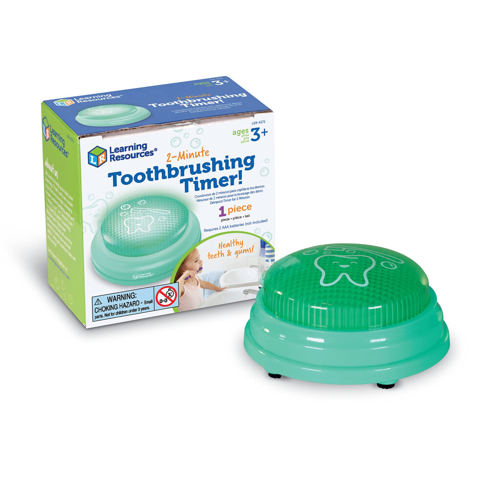 Learning Resources 2-Minute Toothbrushing Timer - 1 Piece  Age 3+ Kids