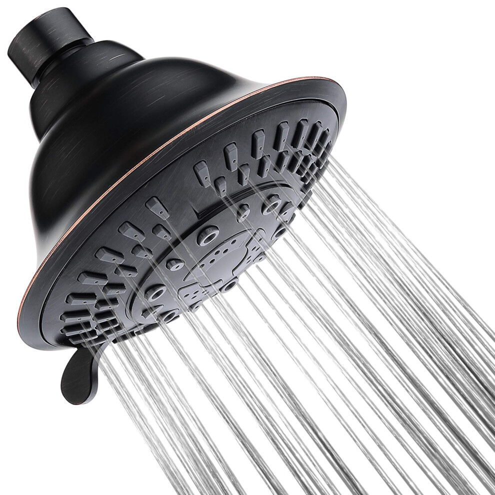 BRIGHT SHOWERS Shower Head High Pressure Rain Showerhead 5 Spray Setti