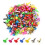 moinkerin 200 Pcs Mini Brads Metal Brad Fasteners Split Pins Pastel  0 1