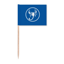Scorpion Natural Insect Circle Toothpick Flags Marker Topper Party Decoration