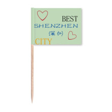 Shenzhen Sign Art Deco  Fashion Toothpick Flags Marker Topper Party Decoration