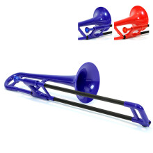 pBone pInstrument Plastic Kids Mini Trombone - Mouthpiece and Carrying