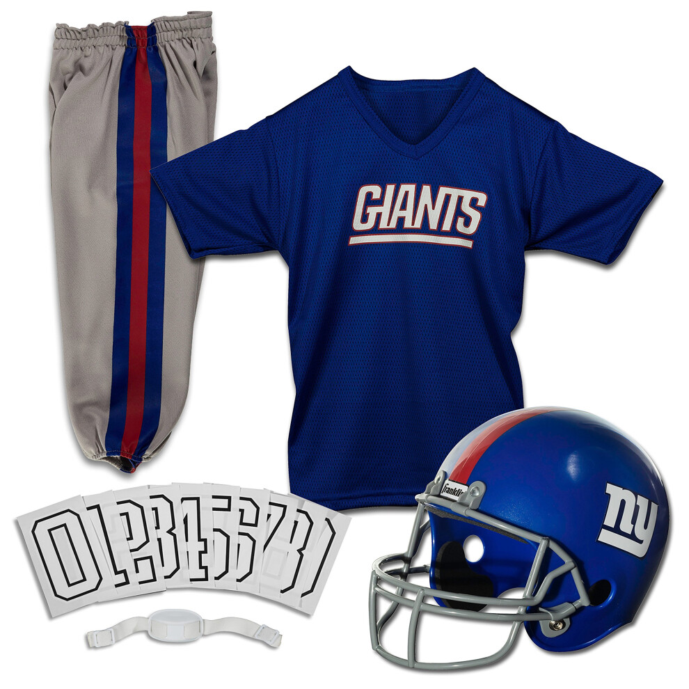 Franklin Sports New York Giants Kids Football Uniform Set - NFL Youth