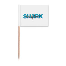Shark Ocean Hunting Body Art Deco Fashion Toothpick Flags Marker Topper Party Decoration