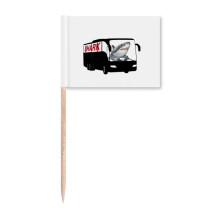 Shark Ocean Bus Art Deco  Fashion Toothpick Flags Marker Topper Party Decoration