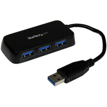 StarTech.com 4-Port USB 3.0 SuperSpeed Hub - Portable Mini Multiport U