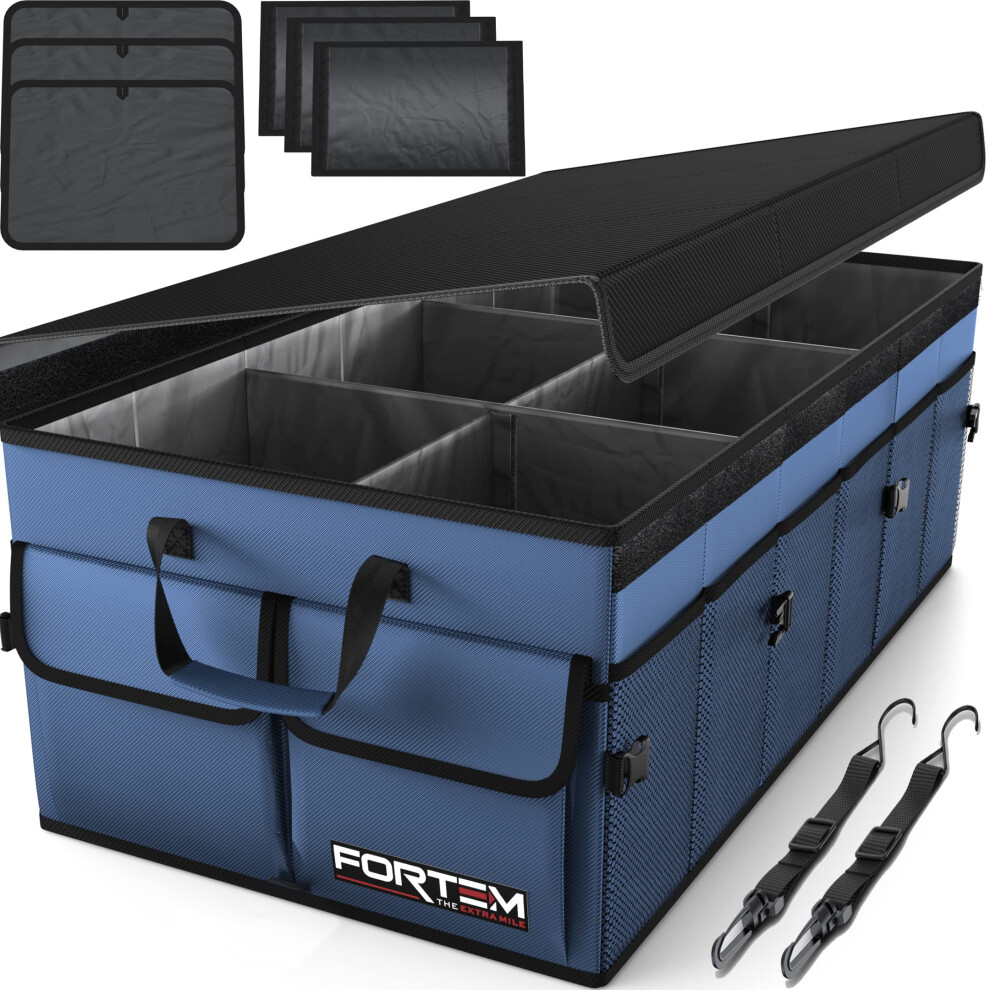 Fortem Collapsible Multi Compartment Storage Organizer For Car Suv T 819853025395