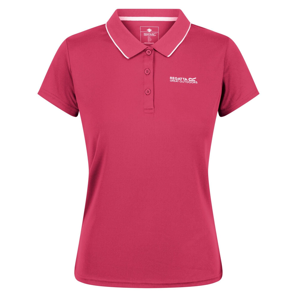 (16 UK, Rethink Pink) Regatta Womens/Ladies Maverick V Polo Shirt