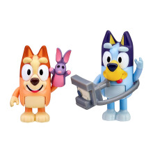 Bluey and Bingo Photographer 2 Figure Playset Pack Articulated 2.5 Inc