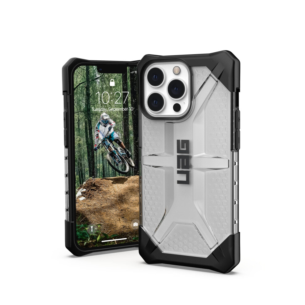 Urban Armor Gear Uag Designed For Iphone 13 Pro Case Clear Ice Rugged Lightweight Slim Shockproof Transparent Plasma Protective Cover [6.1 Inch Scree 810070362997