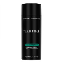 THICK FIBER Haarfaser für kahle Stellen & dünnes Haar (HELLBRAUN) - 25g Flasche - Versteckt Haarausfall in Sekunden
