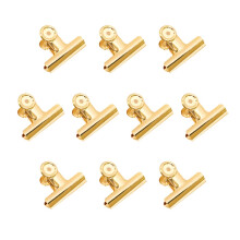 Gold Bull Hinge Paper Clips - Coideal 10 Pack 2 Inch Stainless Steel L