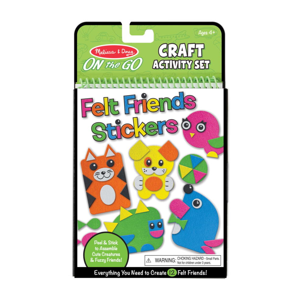 Melissa & Doug On the Go Felt Friends Craft Activity Set With 188 Felt