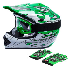 TCT-MOTORPARTS DOT Jeugdmotorfiets Vierwieler Rijden Racehelm Motorcross ATV-helmen voor kinderen Offroad Straat Crossmotor Go-Kart BMX MX Integraalh