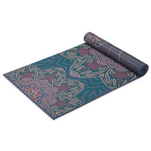 Gaiam Yoga Mat Premium Print Reversible Extra Thick Non Slip for Yoga, Pilates & Workouts, Jade Salutation