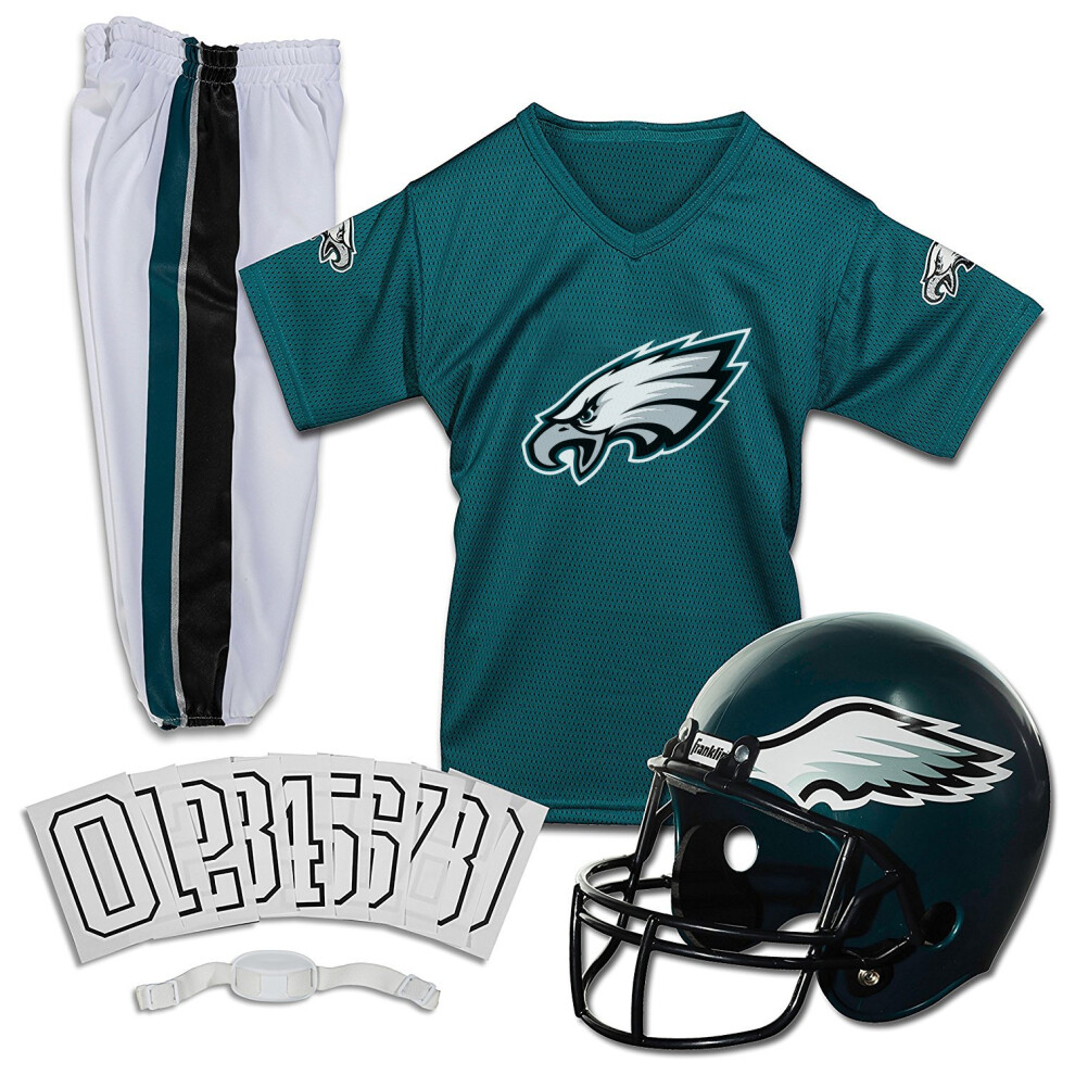 Franklin Sports Philadelphia Eagles Kids Football Uniform Set - NFL Yo