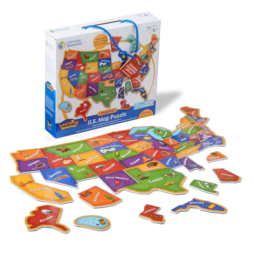 Learning Resources Magnetic US Map Puzzle - 44 Pieces  Puzzles for Kid