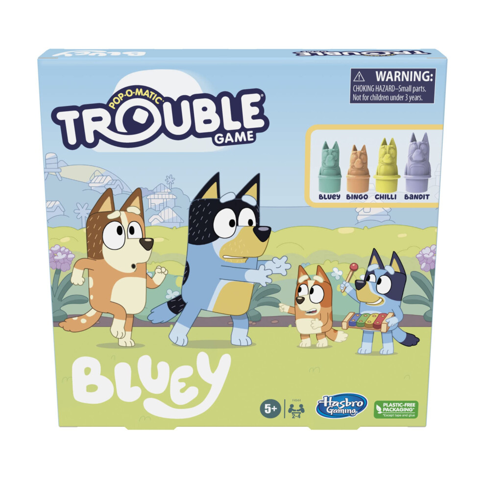 Trouble: Bluey Edition Board/Fun Game for Kids Ages 5 and Up  Game for