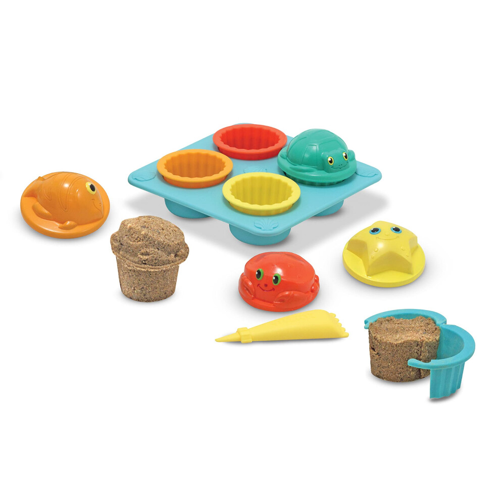 Melissa & Doug Sunny Patch Seaside Sidekicks Sand Cupcake Play Set - T