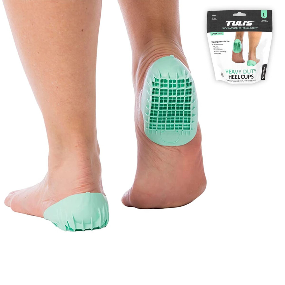 Tuli's Heavy Duty Heel Cups Cushion Insert For Shock Absorption Plant