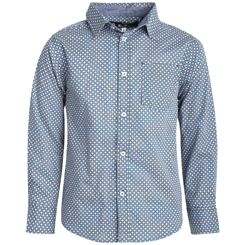 Ben Sherman Boys' Shirt - Casual Long Sleeve Button Down Collared Shir