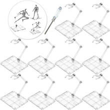 XISTEST Action Figure Stand 10 PCS Assembly Action Figure Display Hol