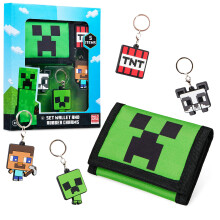 Minecraft Boys Wallets for Kids with card Slots Boys Wallet with Zip c