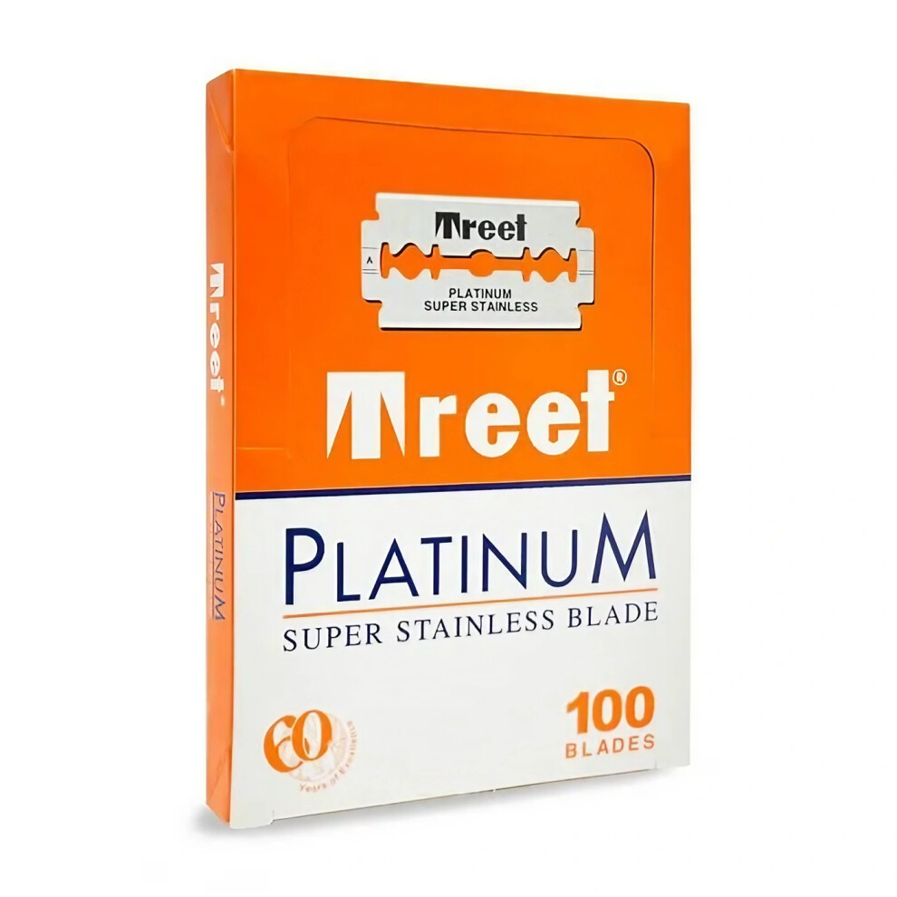 100 Treet Platinum Double Edge Razor Blades