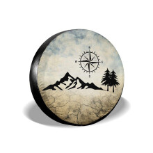 Cozipink Nature Mountain Compass reservdck tcker hjul skyddare vderbestndiga universella fr trailer rv SUV Truck Camper Travel Trailer 14 """"
