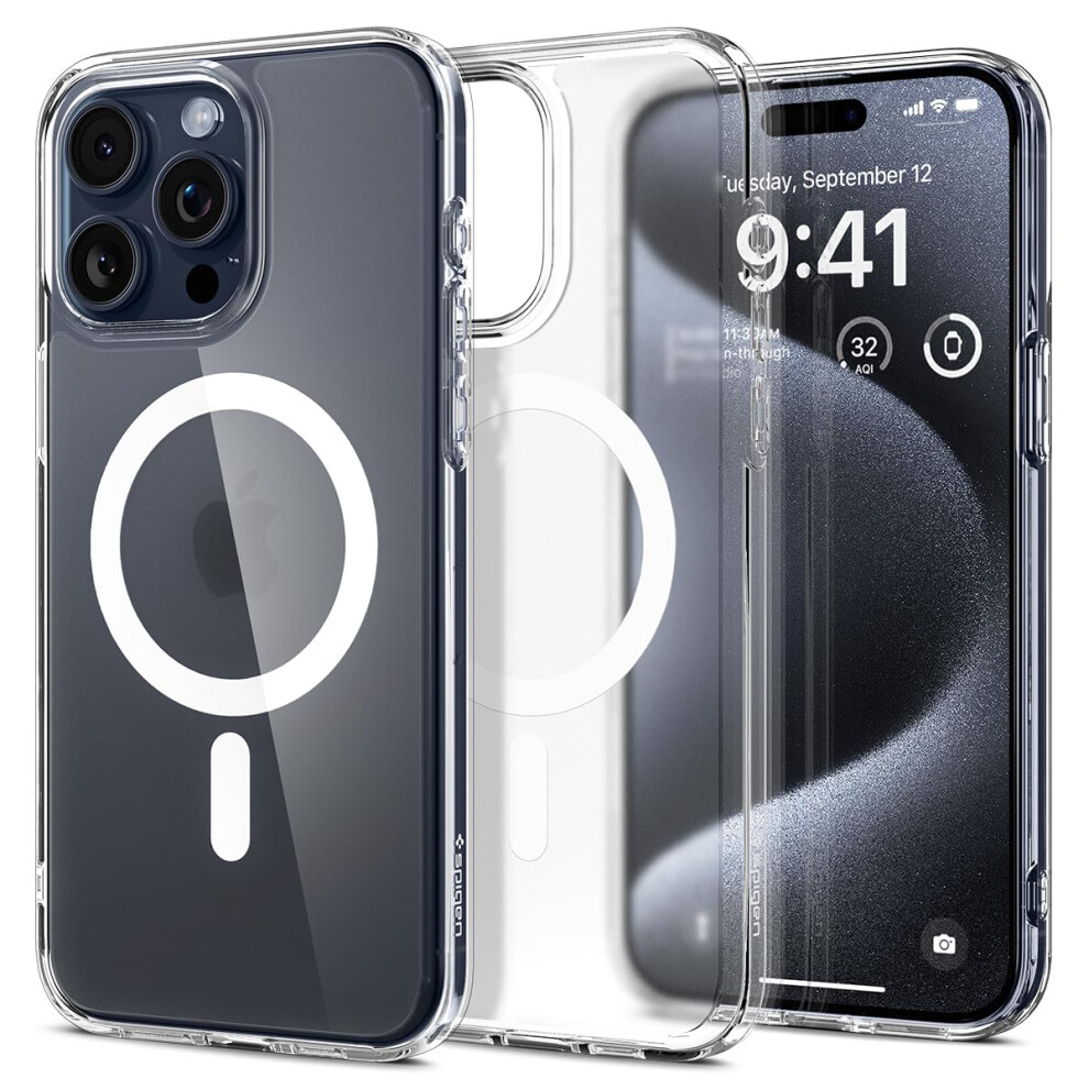 Spigen Magnetic Ultra Hybrid MagFit Designed for iPhone 15 Pro case  A