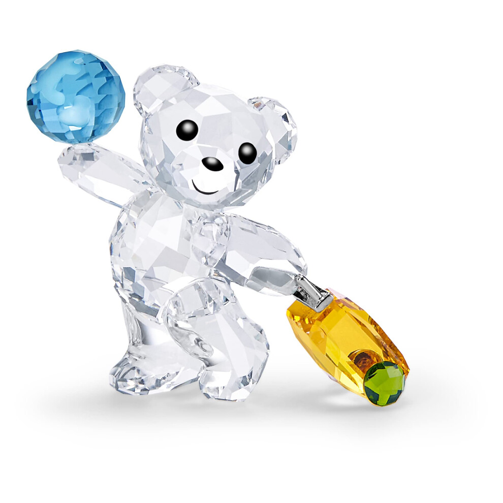 SWAROVSKI Kris Bears I Travel the World Figurine  Clear Swarovski Crys