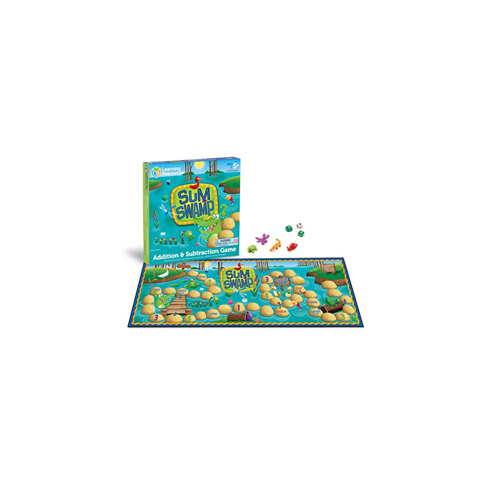 Learning Resources Sum Swamp Game Addition & Subtraction Game - 8 Piec