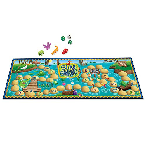 Learning Resources Learning Resources Sum Swamp Game Addition & Subtraction Game - 8 Piec 2