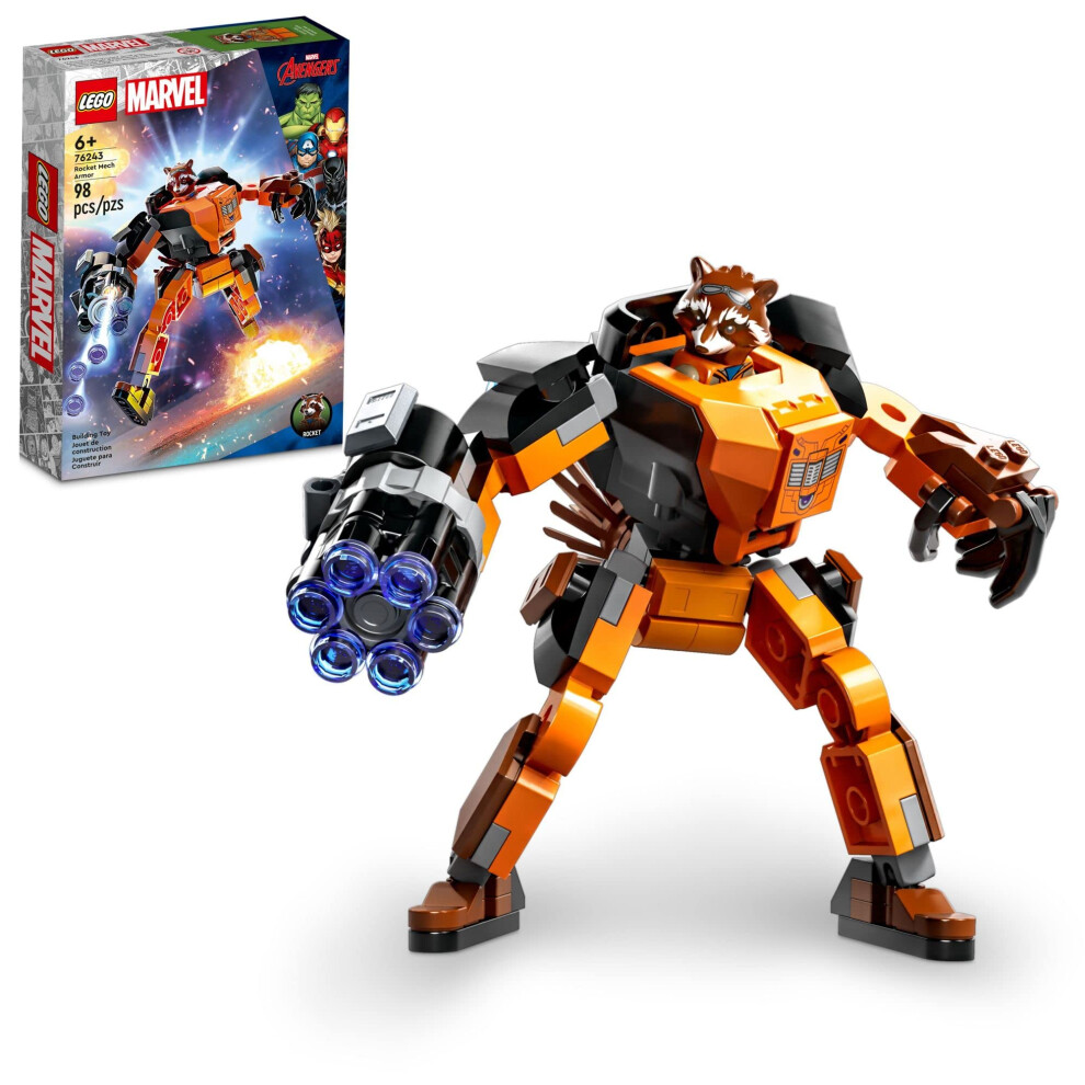 LEGO Marvel Rocket Mech Armor Set 76243  Guardians of The Galaxy Racoo