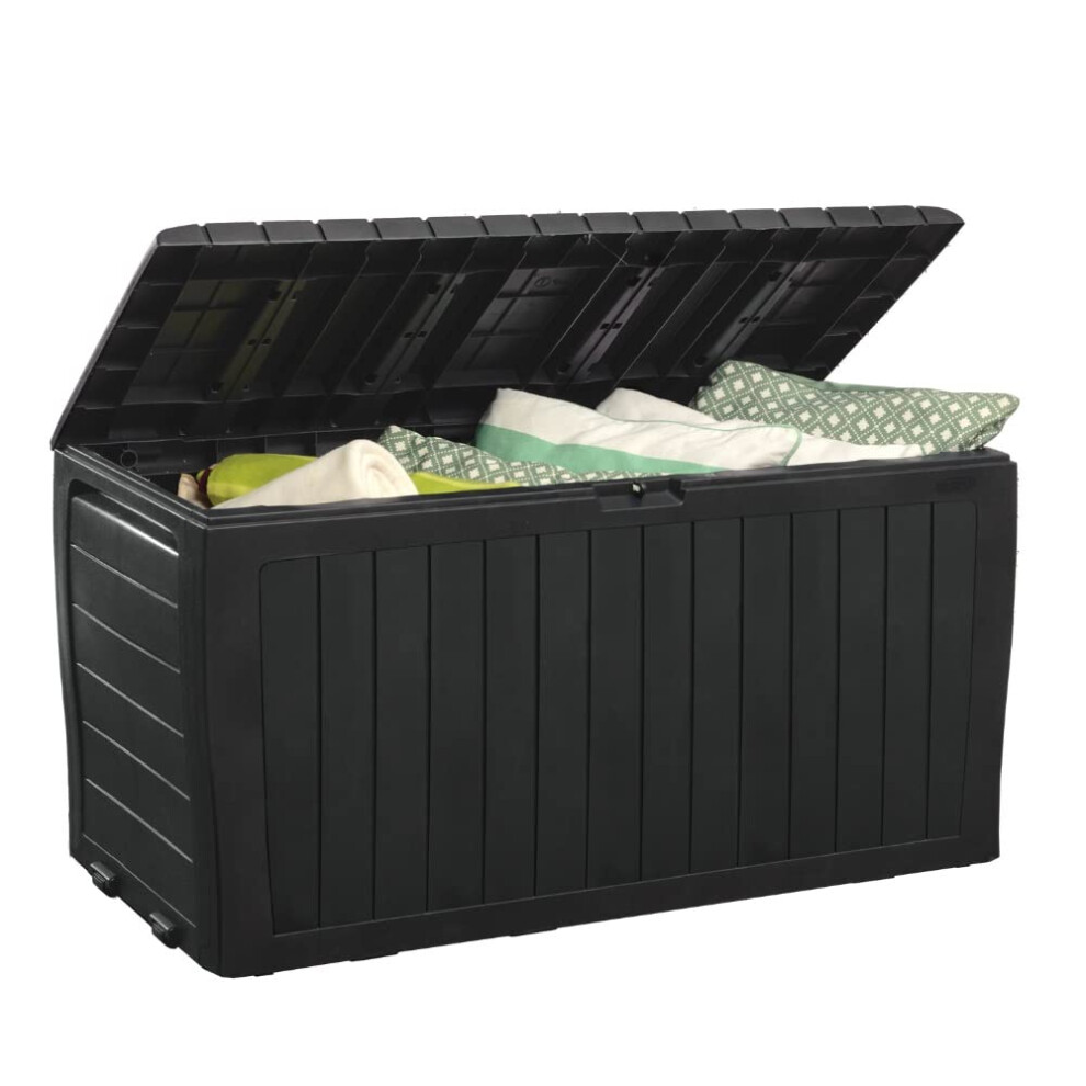 New Keter Marvel Plus 71 Gallon Resin Deck Box-Organization And Storage Fo