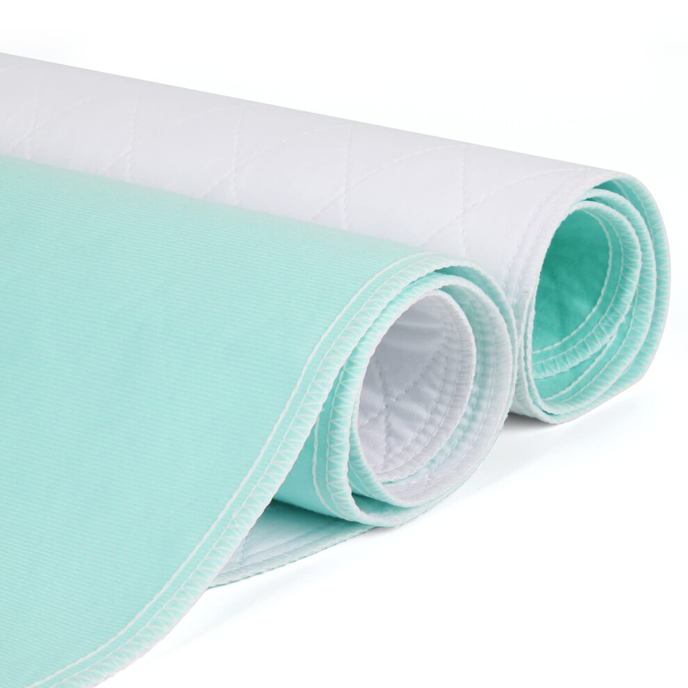 Coolshields Waterproof Bed Pads Incontinence 34'' X 36'' (2 Pack) Washable Reusable Bedwetting Mattress Protector Pad For Kids Adults Elderly And